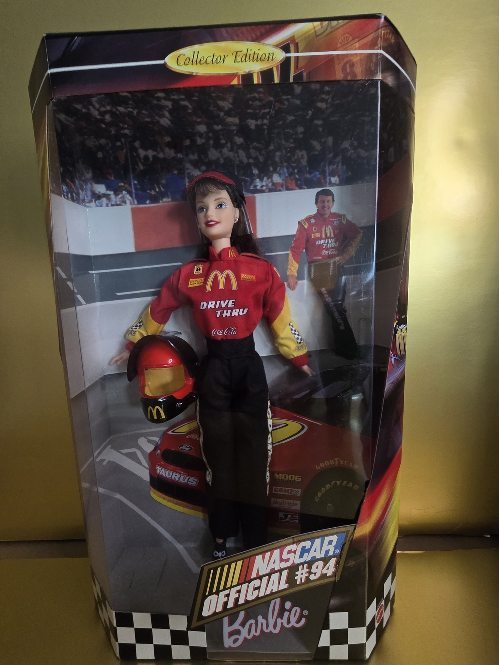 McDonald's Red and Yellow NASCAR Official #94 Barbie Collector Doll